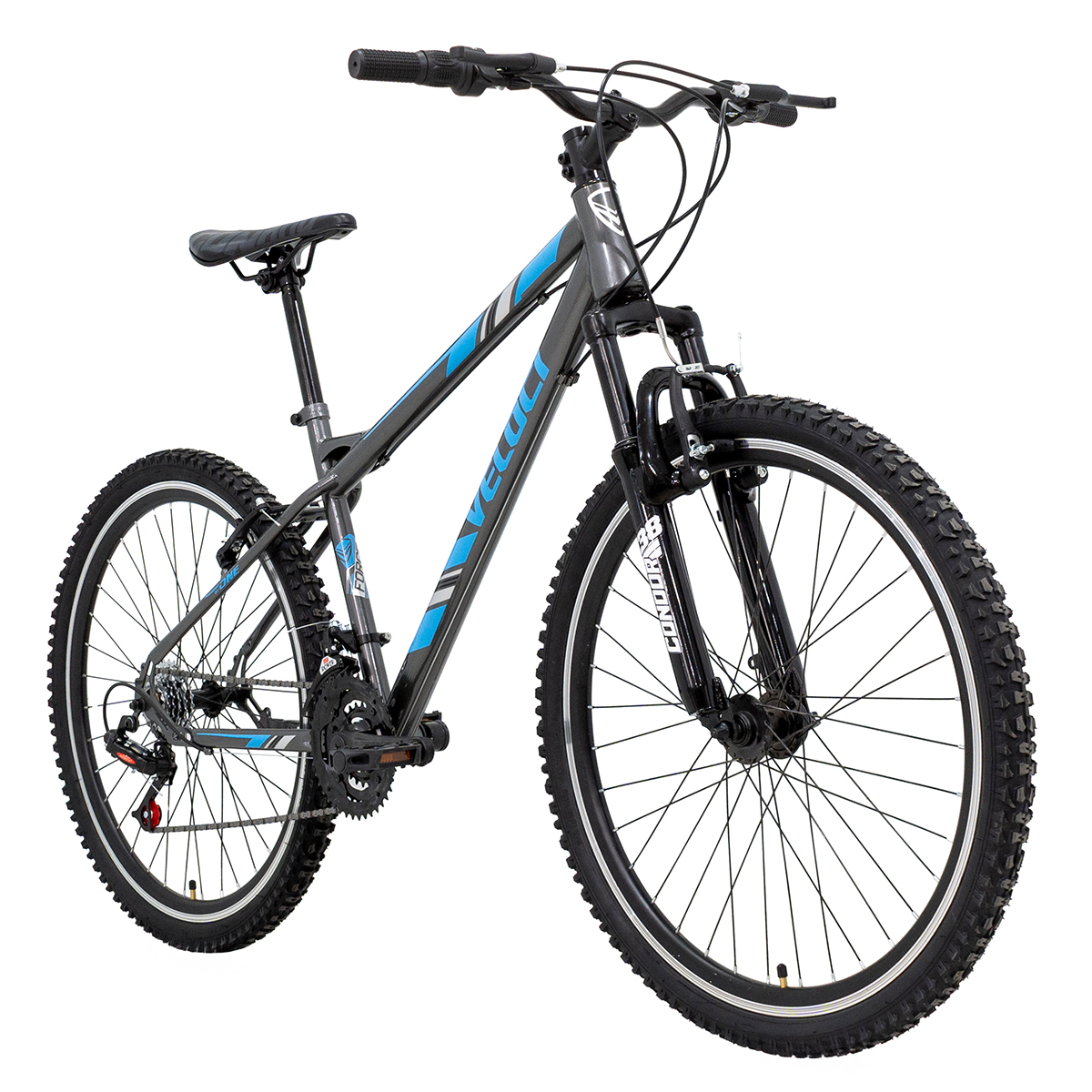 Bicicleta Veloci Deus X1 Rodada 26 Gris de Montaña