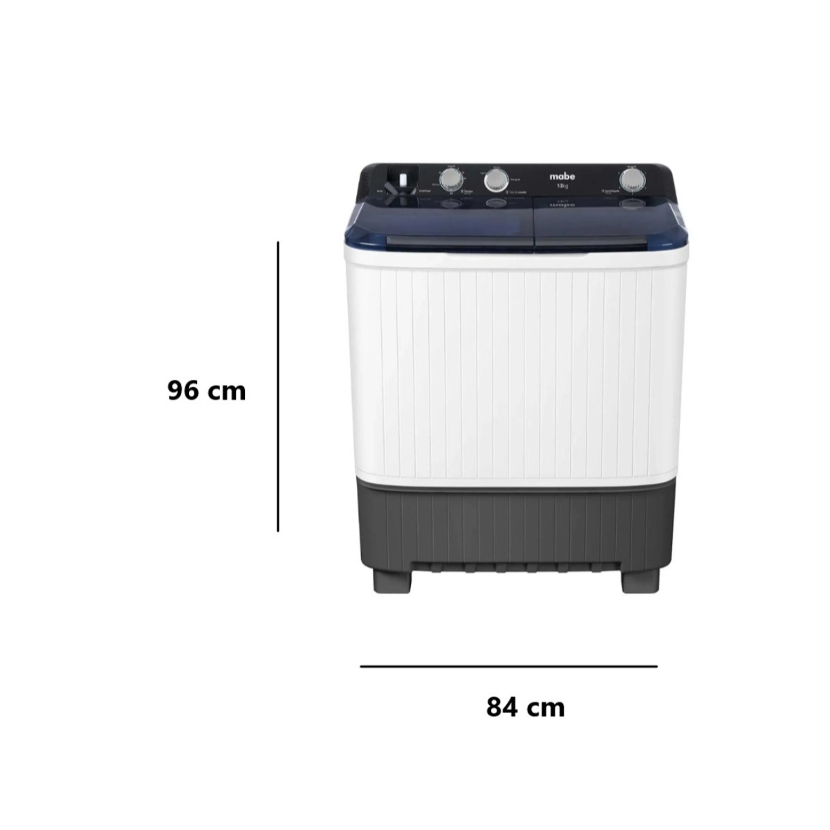 Lavadora Doble Tina Mabe 13 Kilos Carga Superior Blanca LMDX3123HBAB0