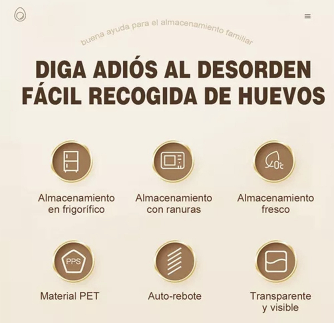 Organizador De Huevos De 3 Niveles Para 60 Huevos,2pz