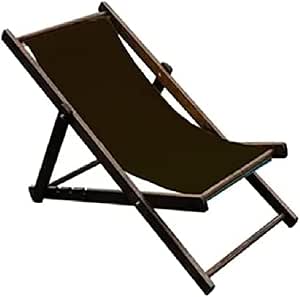 Silla Playa Plegable Jardín terraza Descanso Madera y Tela