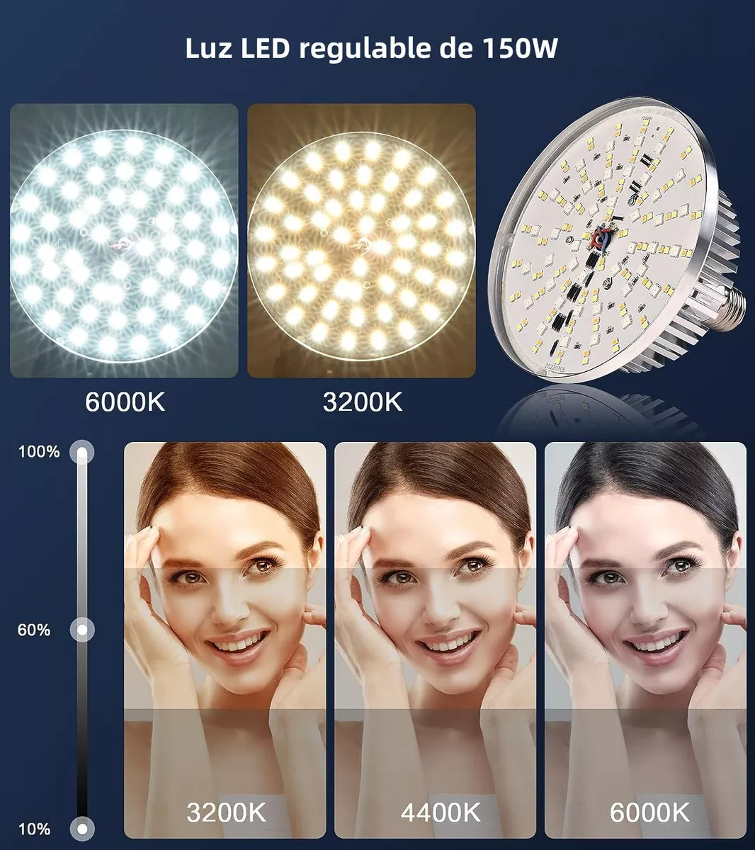 Kit De Iluminación Para Fotografía Con Softbox 51 Cm X 71 Cm, Kit De Softbox Rgb Con Bombilla Led De 3200-6000k Y Soporte De Iluminación Para Videos De Youtube Y Fotografía
