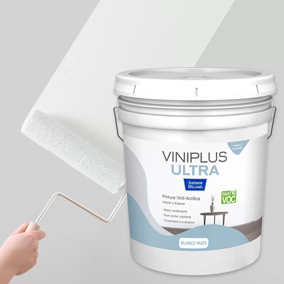 Pintura Vinil Plus Vinil-acrílica Sherwin Williams Blanca 19 L