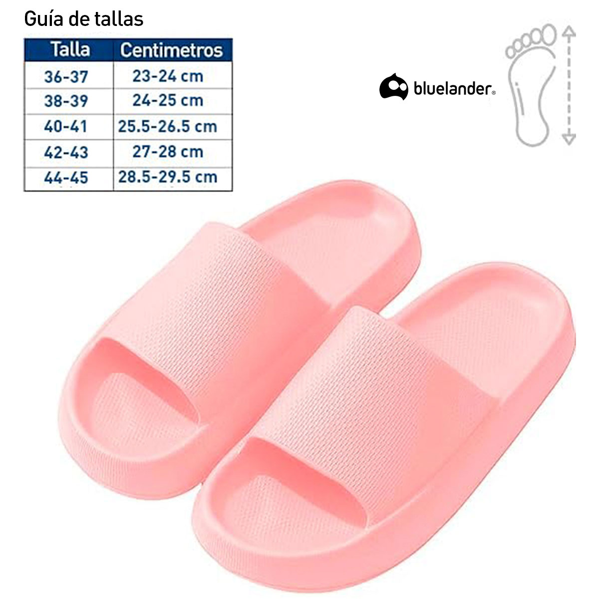 Sandalias para Mujer, Rosa Bluelander