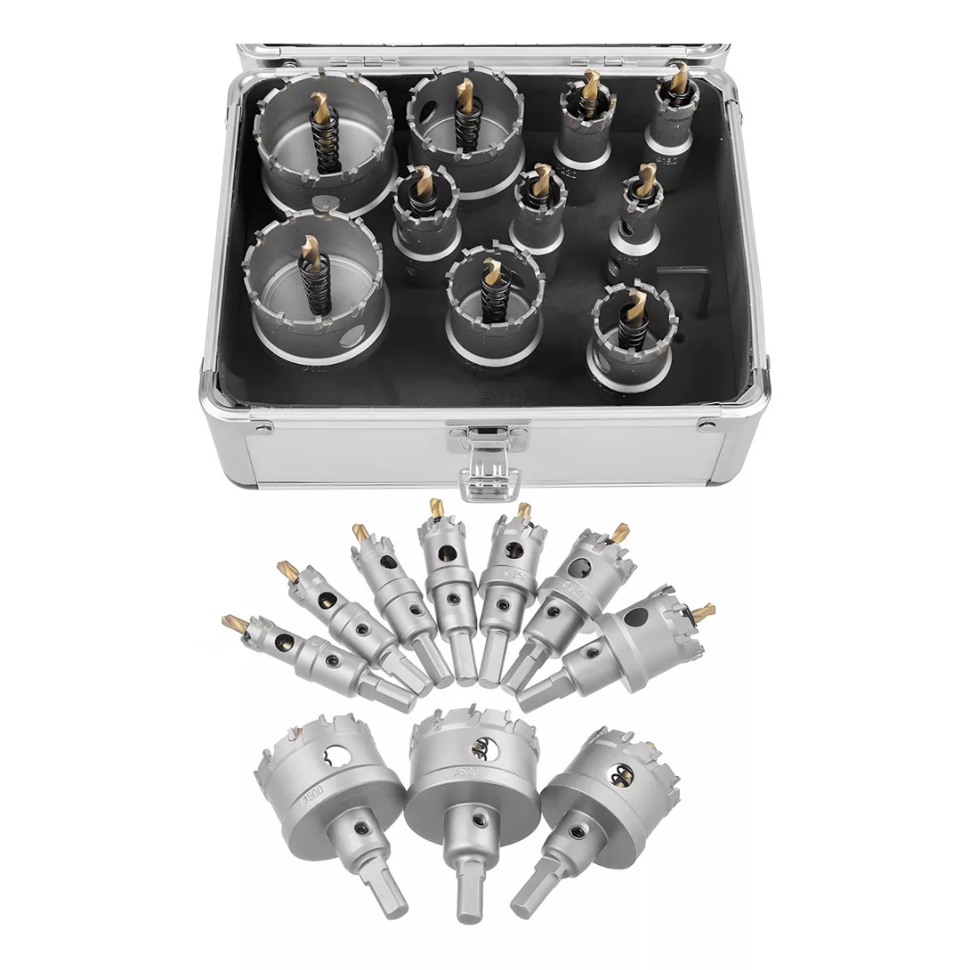 10 Brocas Sacabocado P/metal Duro Carburo Tungsteno 16-53 Mm