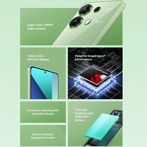 Xiaomi Redmi Note 13 4G Dual SIM 256 GB verde 8 GB RAM
