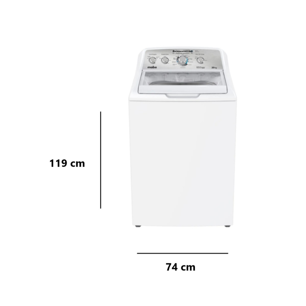 Lavadora Automática 20 Kilos Mabe LMA70214VBAB0