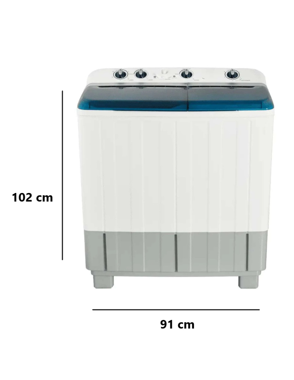 Lavadora Doble Tina Winia 18 Kilos Blanca DWM-K363PWA