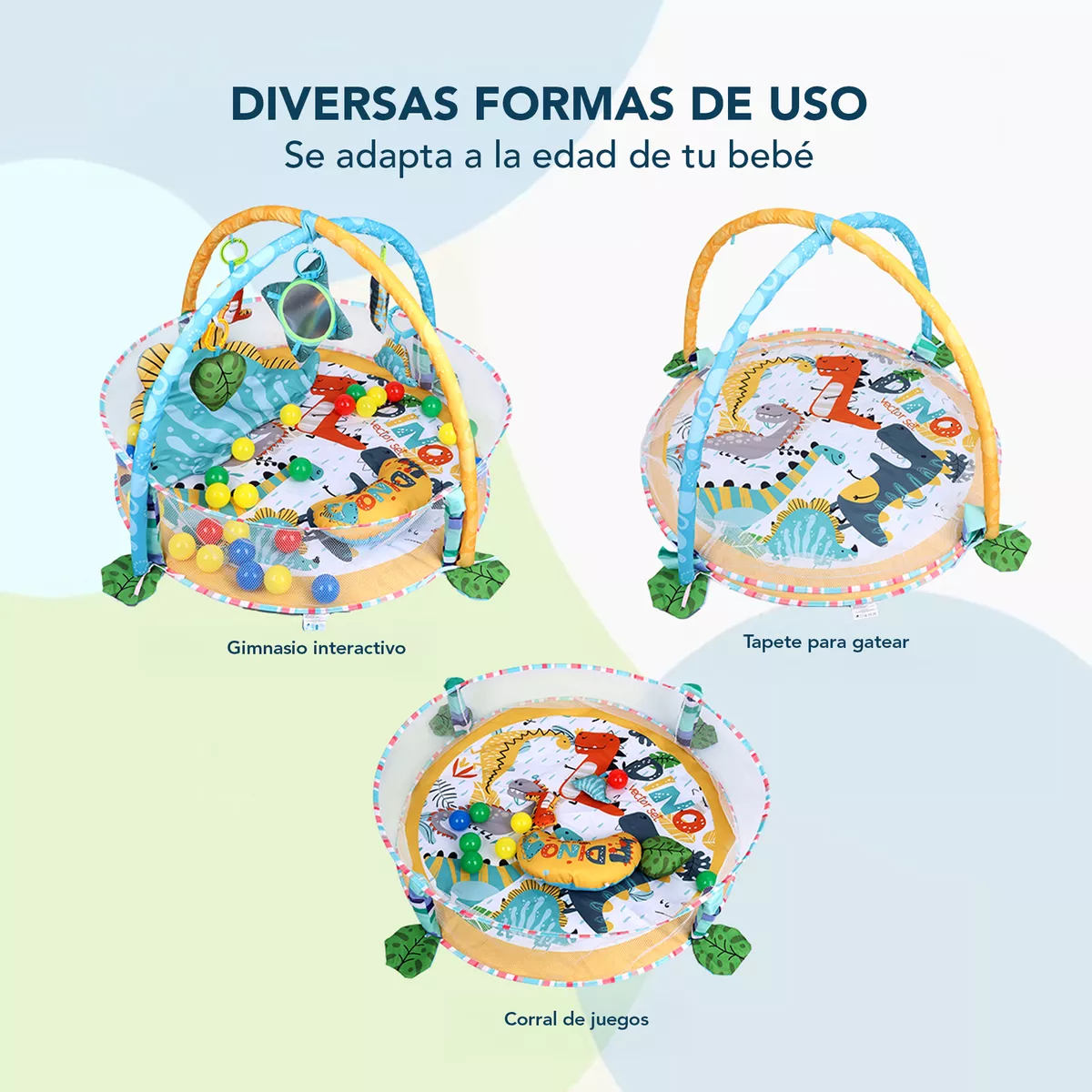 Gimnasio Bebé Interactivo Tapete Didáctico Infantil Nube