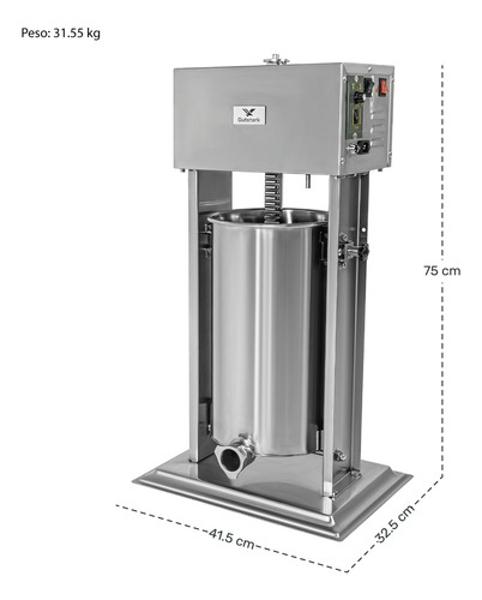 Embutidora Electrica Industrial Salchicha Chorizo 15 L Acero Gutstark Home