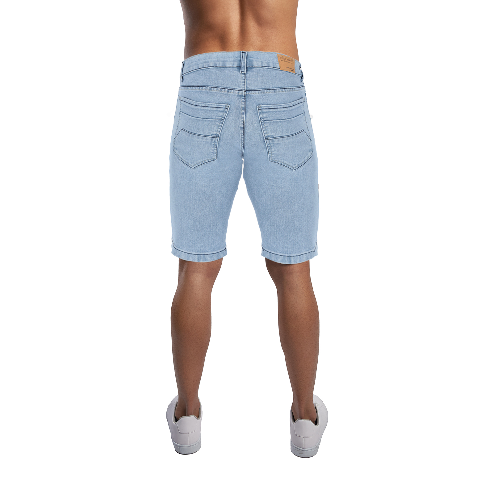 Bermuda De Mezclilla Color Azul Claro Para Hombre CHB Chili Beans Clothing Co.