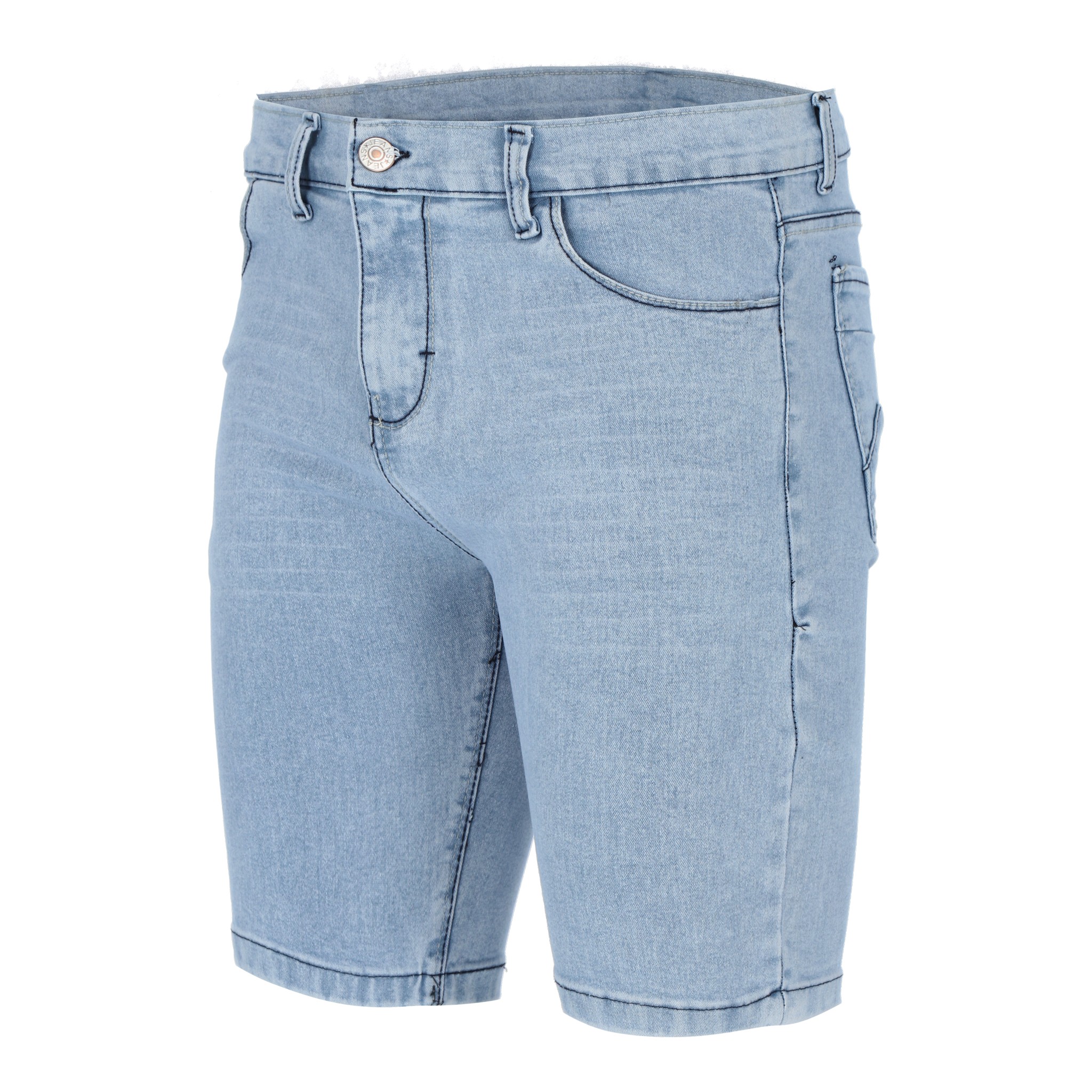 Bermuda De Mezclilla Color Azul Claro Para Hombre CHB Chili Beans Clothing Co.