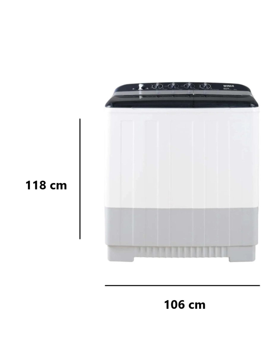 Lavadora Doble Tina Winia 26 Kilos Blanca DWM-K523PBA