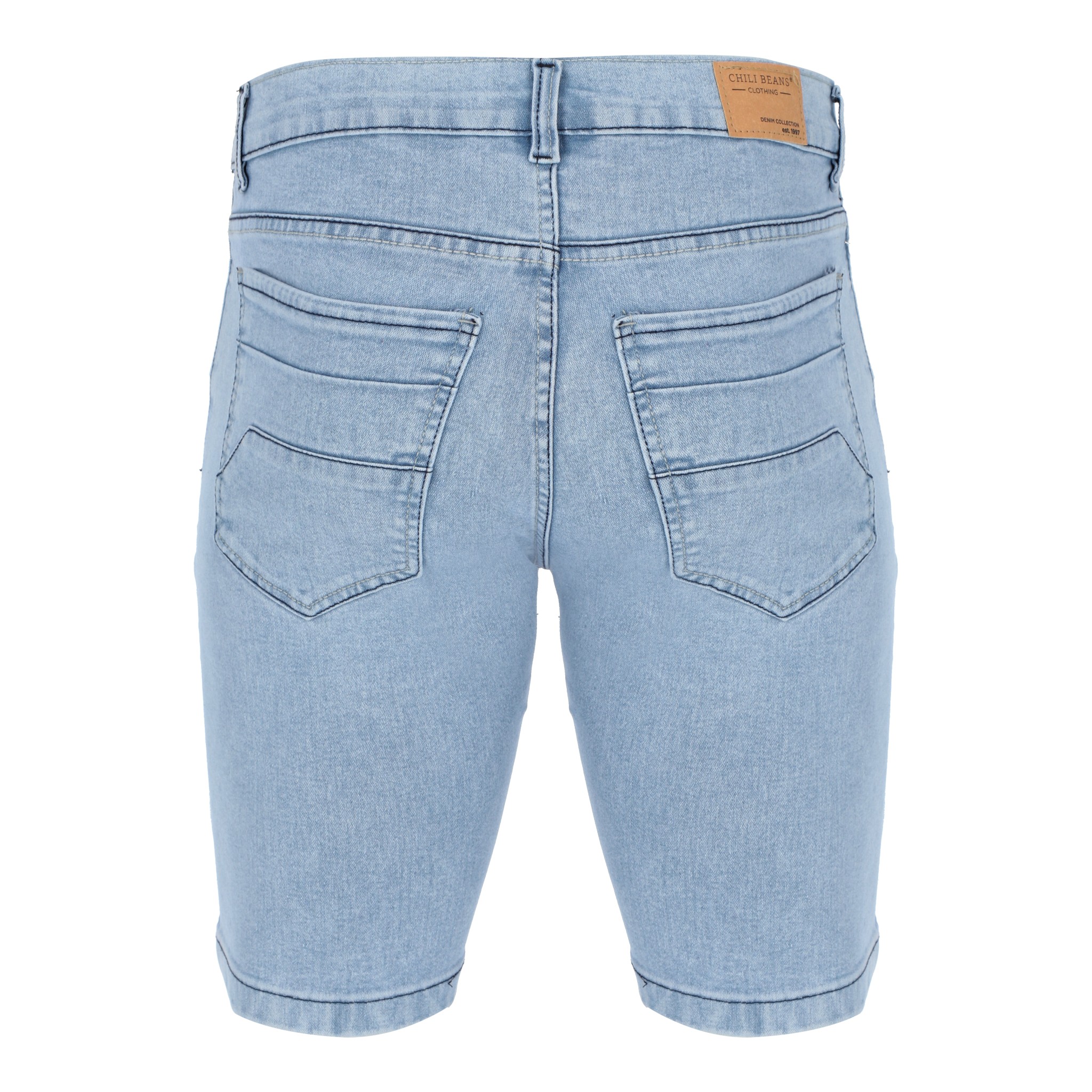 Bermuda De Mezclilla Color Azul Claro Para Hombre CHB Chili Beans Clothing Co.
