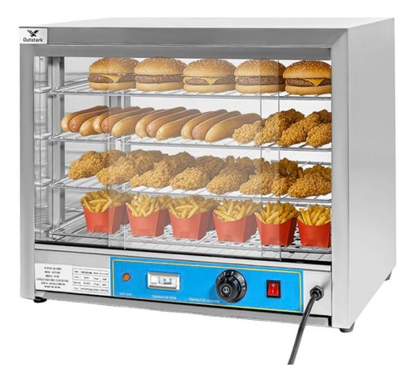 Vitrina Comercial Caliente Alimentos Gabinete Cristal 66l Gutstark Home