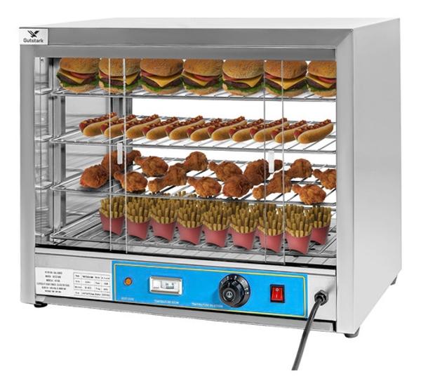 Vitrina Comercial Caliente Alimentos Gabinete Cristal 66l Gutstark Home