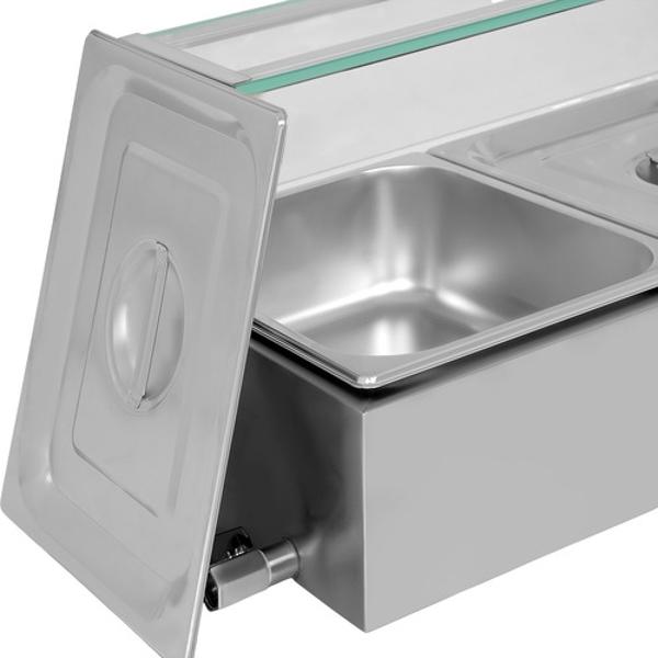 Bufetera Baño Maria Chafer Electrico 6 Insertos Acero Inox Gutstark Home