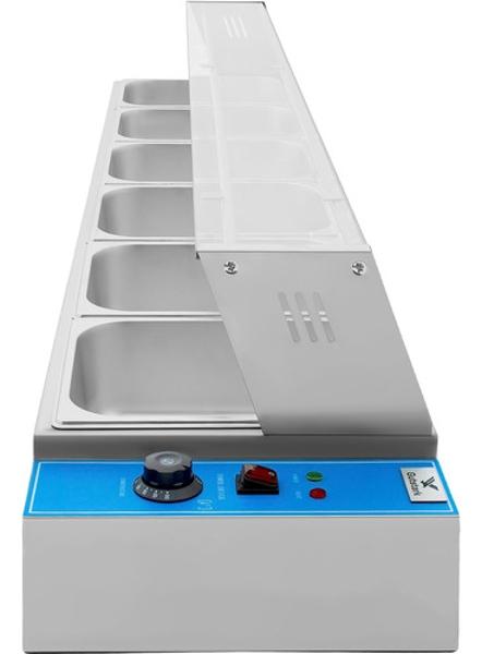 Bufetera Baño Maria Chafer Electrico 6 Insertos Acero Inox Gutstark Home