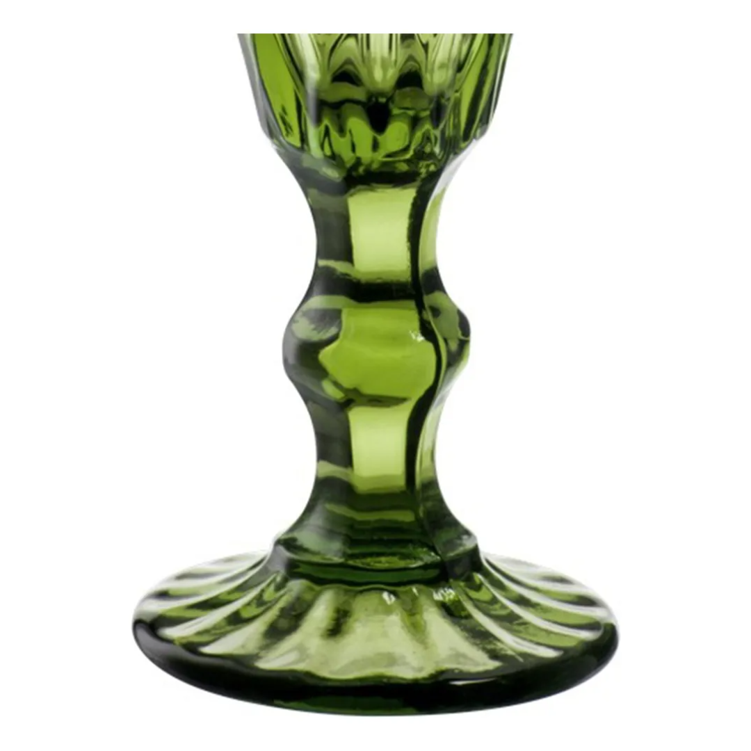 Juego 6 Copas De Champaña Vidrio Cristal Color Flauta 170ml Color Olivo