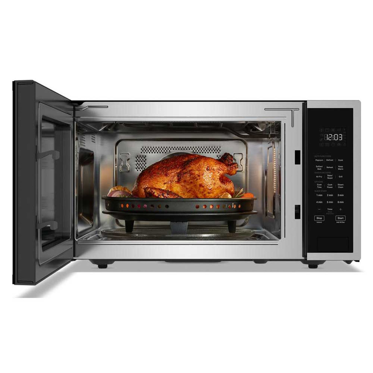 Microondas de Encimera KitchenAid KMCS522RPS con Función de Air Fry (Reemplaza KMCC5015GSS)
