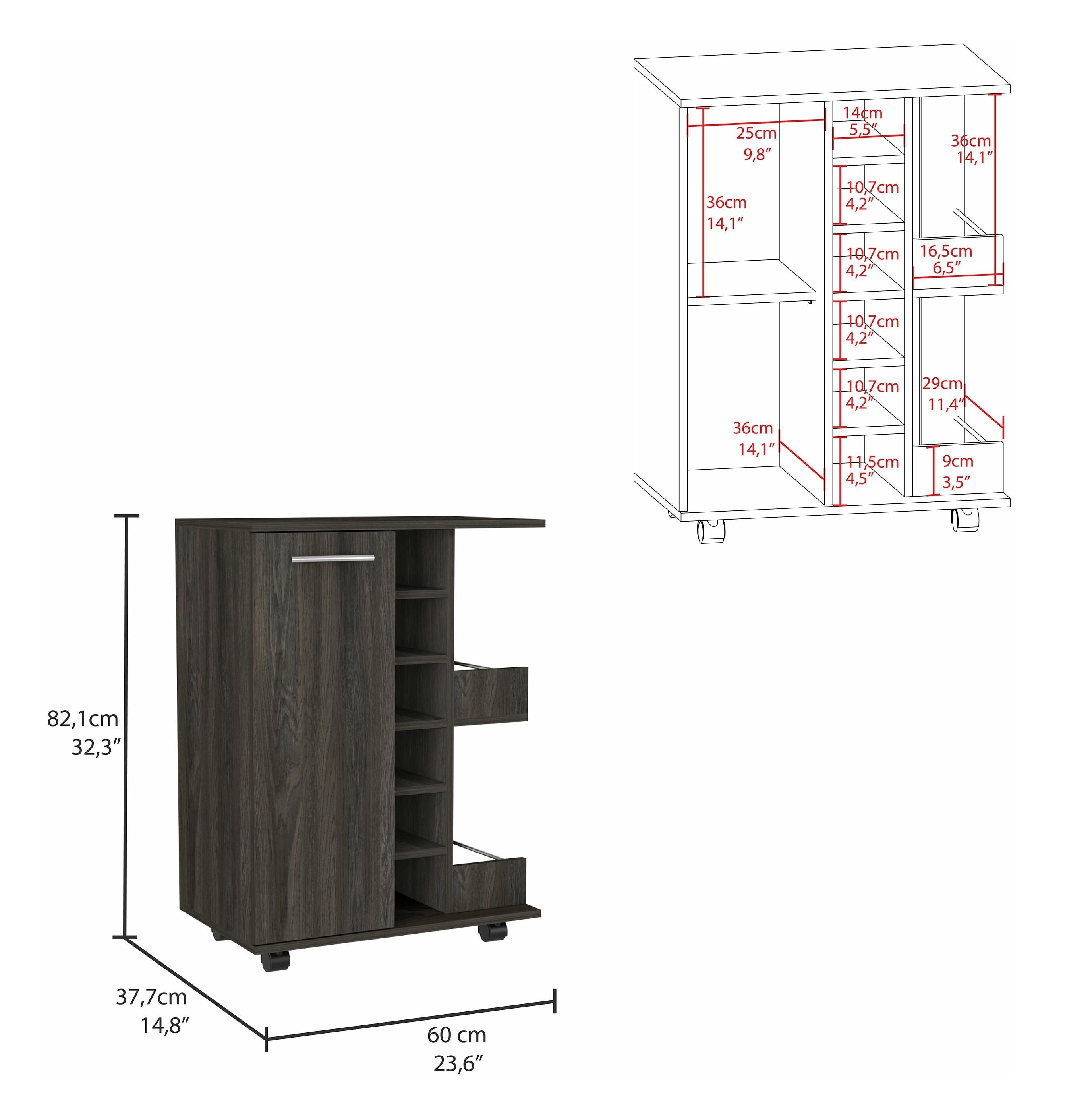 Carrito para Botellas 60 x 82 Anáhuac
