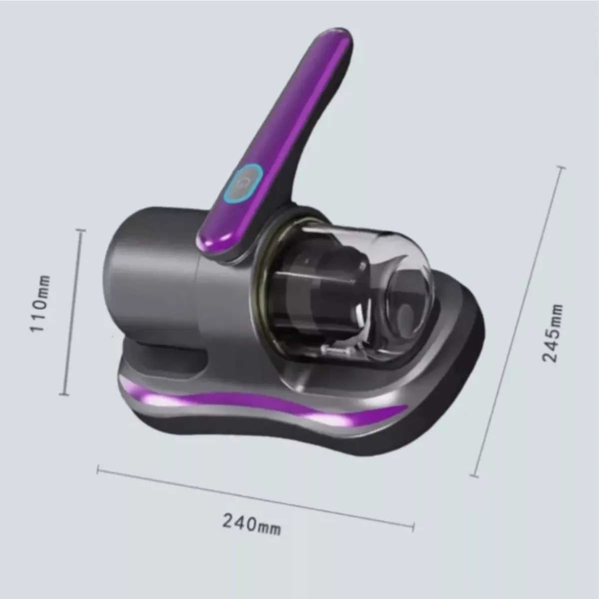 Aspirador De Cama Desinfectante Eliminación De Ácaros Luz Uv