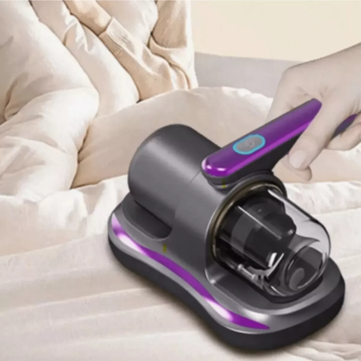 Aspirador De Cama Desinfectante Eliminación De Ácaros Luz Uv