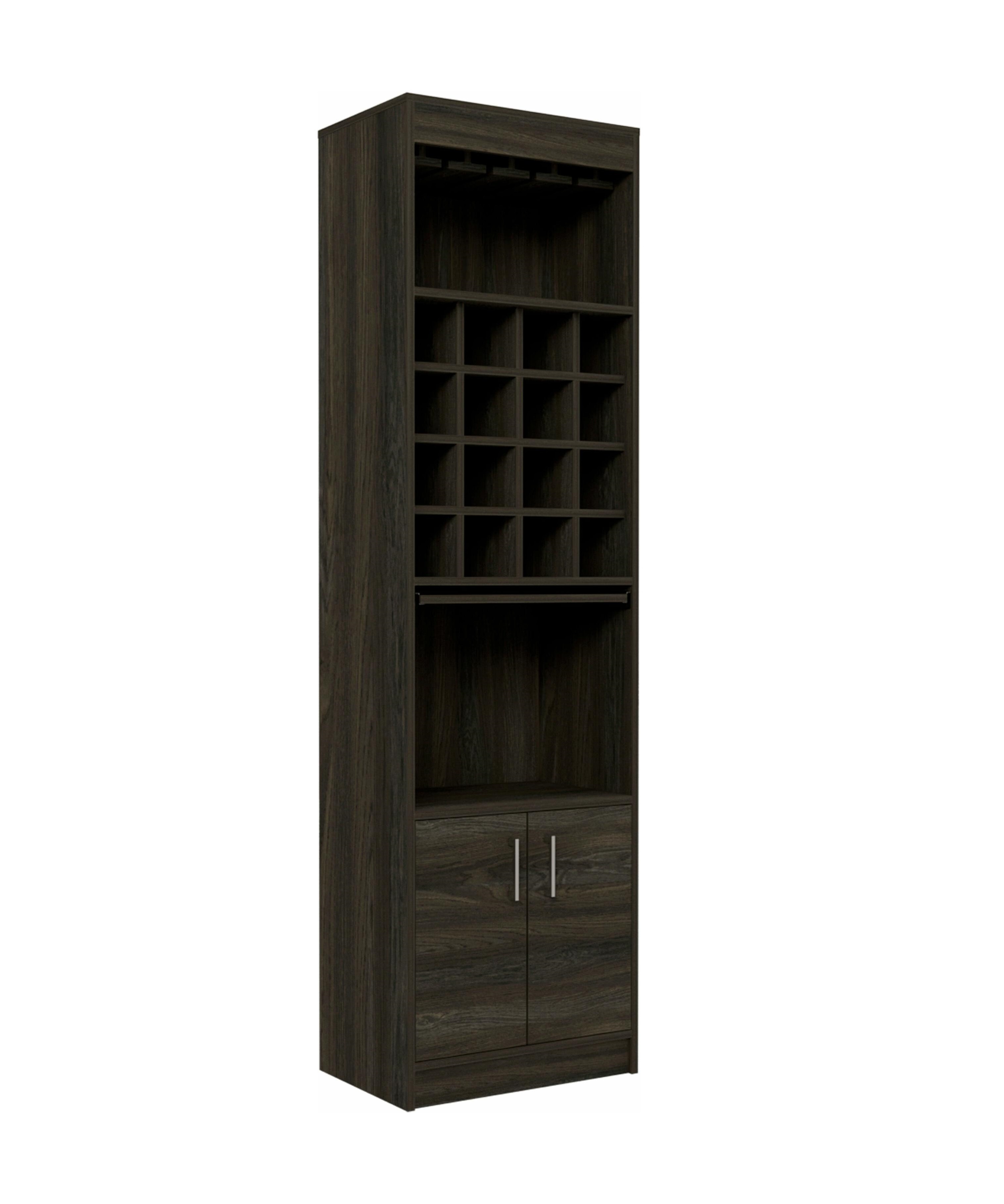 Mueble Bar Alto con 2 Puertas Tabaco