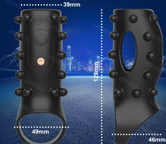 Funda Vibratoria para Pene con Anillo  Vibrador| Estimulación del Punto G y Retraso de Eyaculación — Juguete Sexual para Adultos