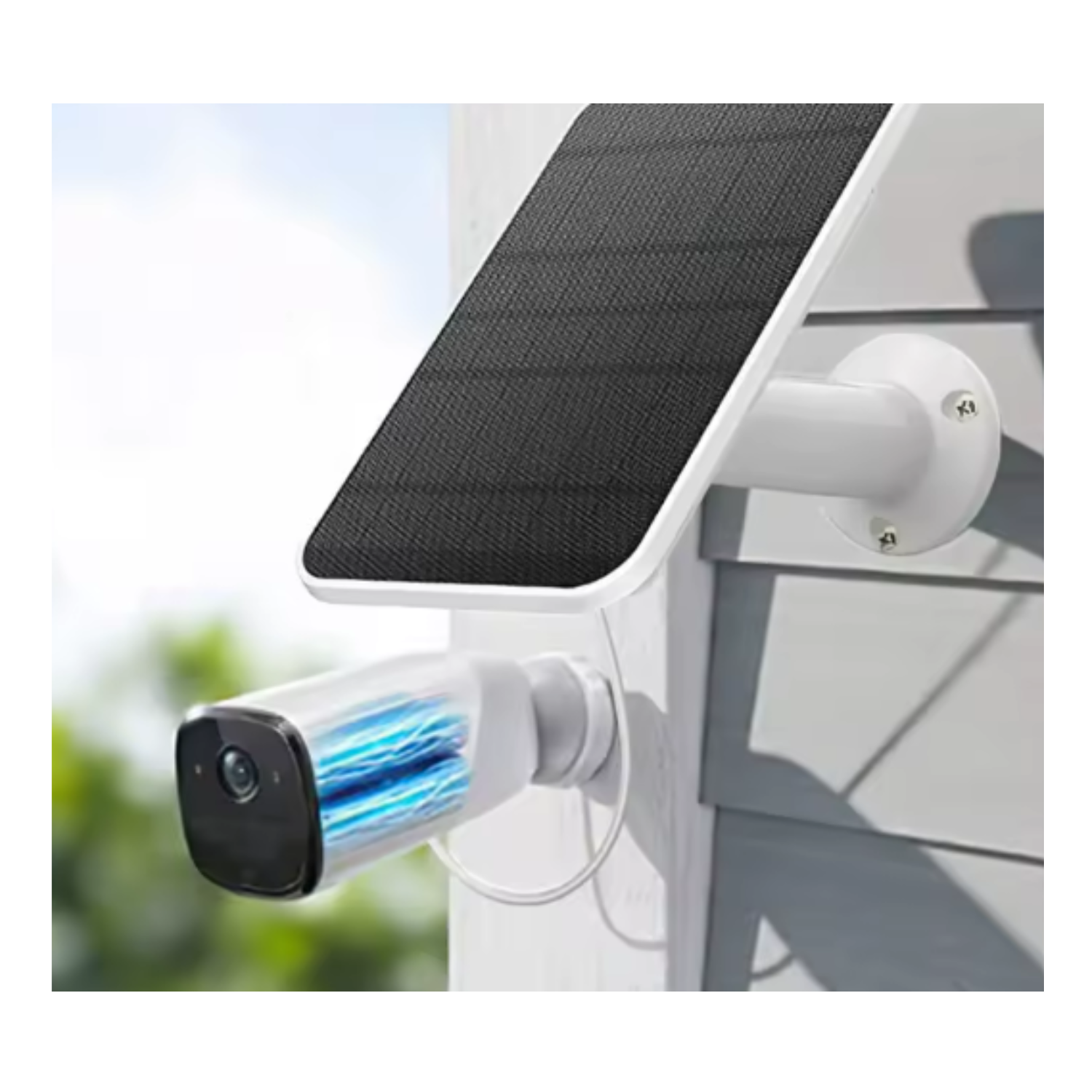 Panel Solar Micro Tipo C 10W 5V | Cargador Solar Impermeable y a Prueba de Polvo para Exteriores, Cámaras de Seguridad y Iluminación del Hogar