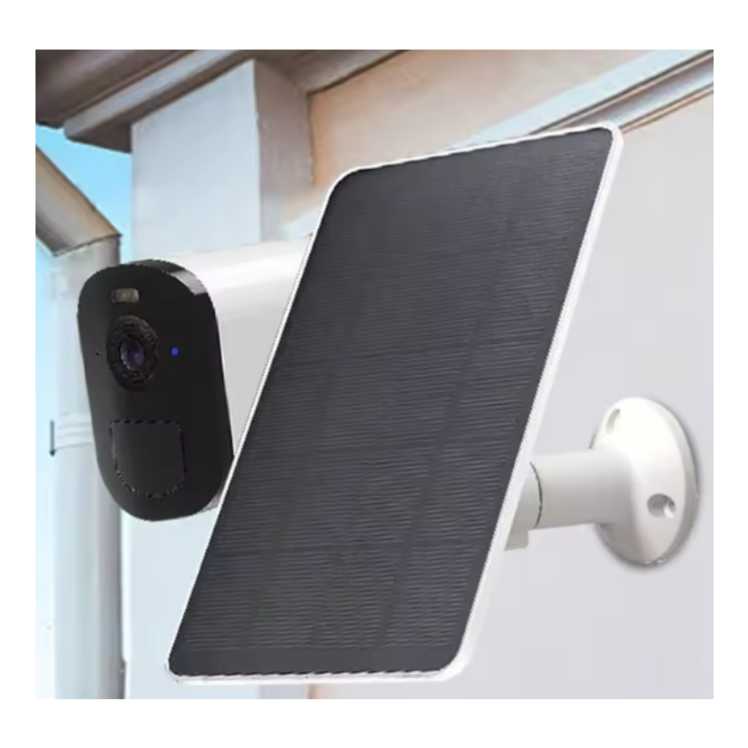 Panel Solar Micro Tipo C 10W 5V | Cargador Solar Impermeable y a Prueba de Polvo para Exteriores, Cámaras de Seguridad y Iluminación del Hogar