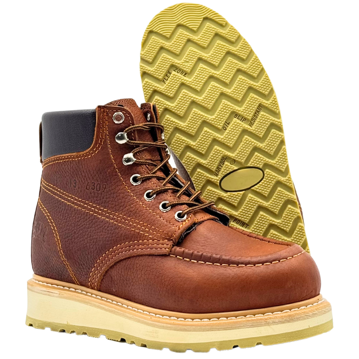 Botas de Trabajo Moc Toe, Marca ACM, comodas y durables