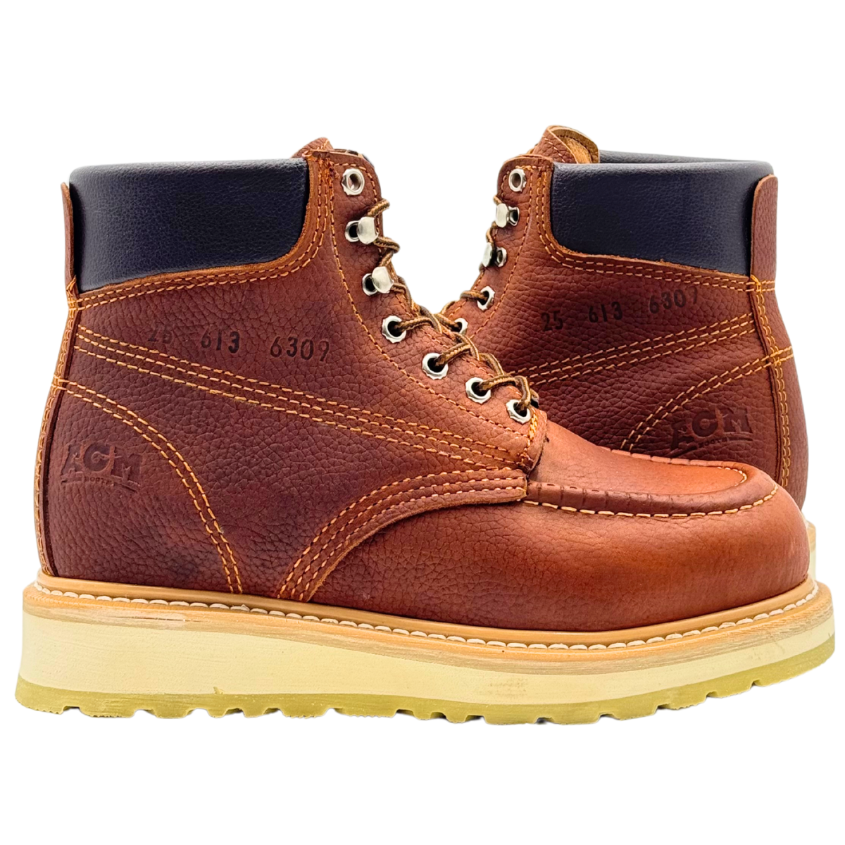 Botas de Trabajo Moc Toe, Marca ACM, comodas y durables