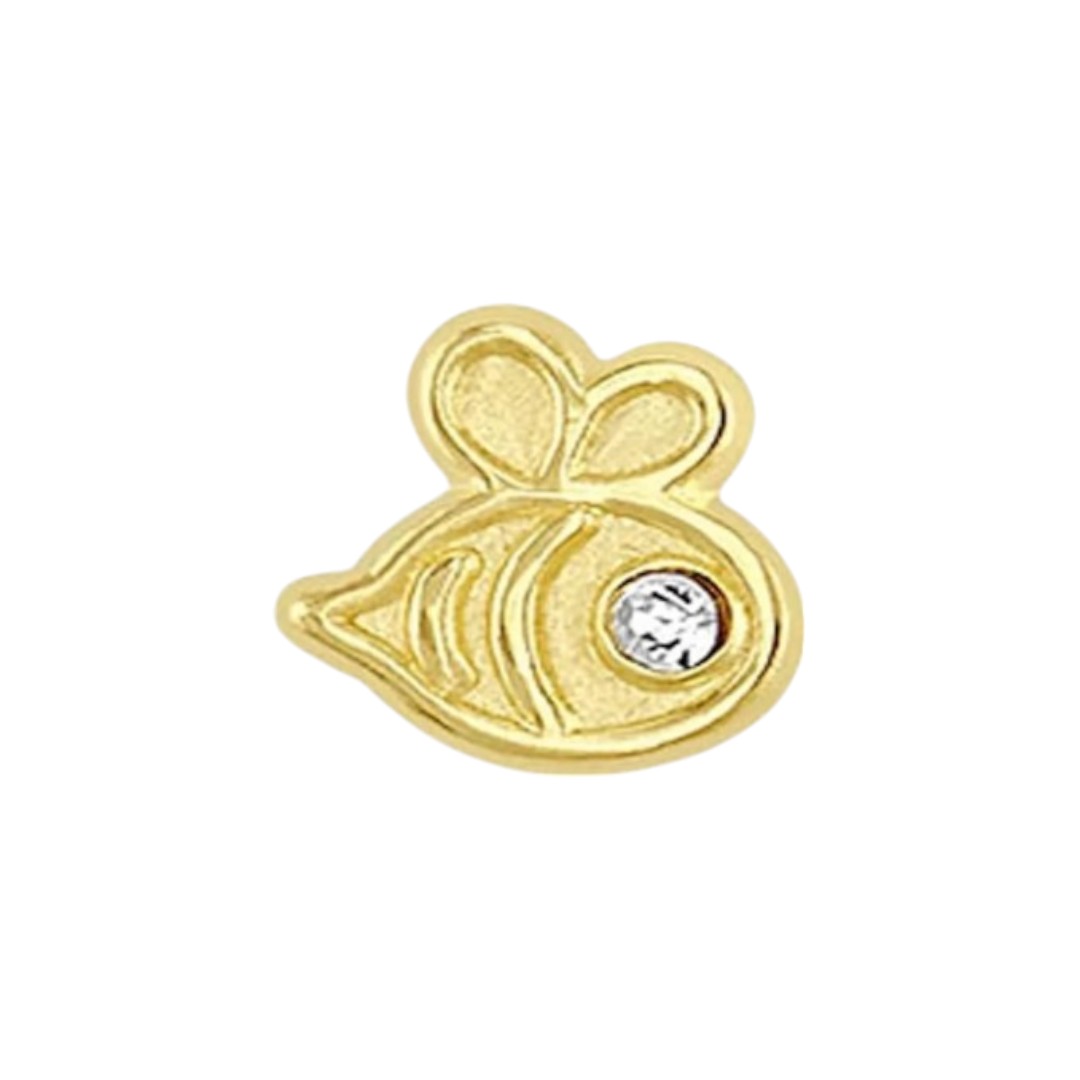Broquel Abejita En Oro De 10 K + Obsequio + Envío