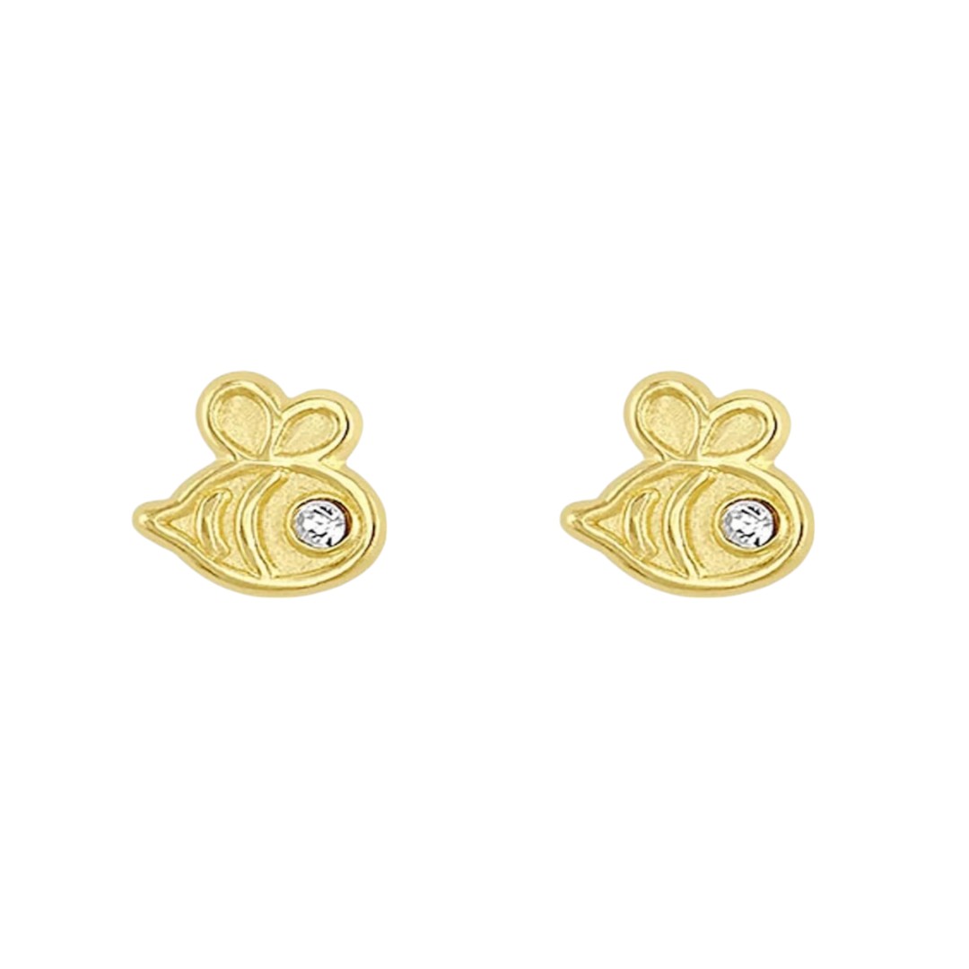Broquel Abejita En Oro De 10 K + Obsequio + Envío