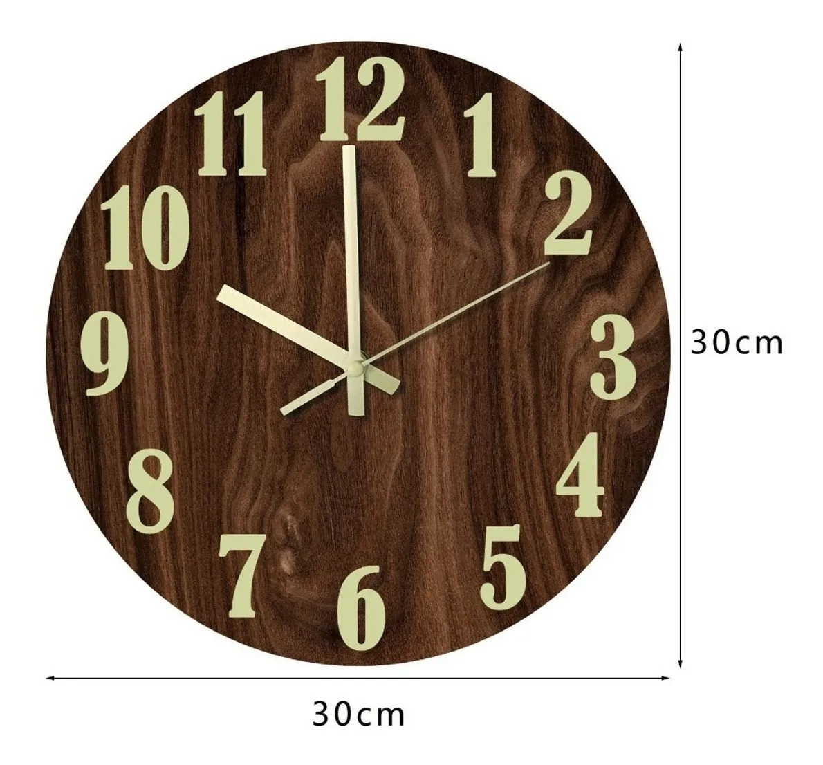Reloj De Pared Moderno Con Luz Nocturna, Reloj De Pared Sile