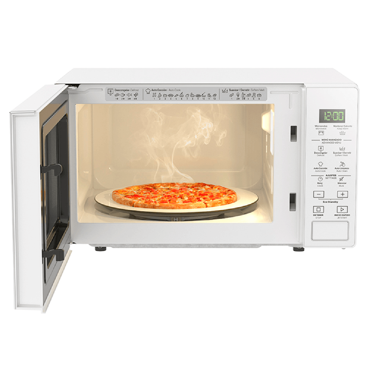 Microondas Whirlpool WM1807W Color Blanco de 20 L (0.7 Pies)