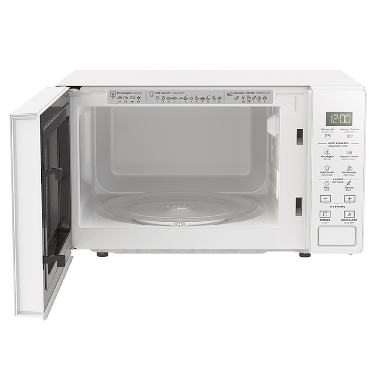 Microondas Whirlpool WM1807W Color Blanco de 20 L (0.7 Pies)