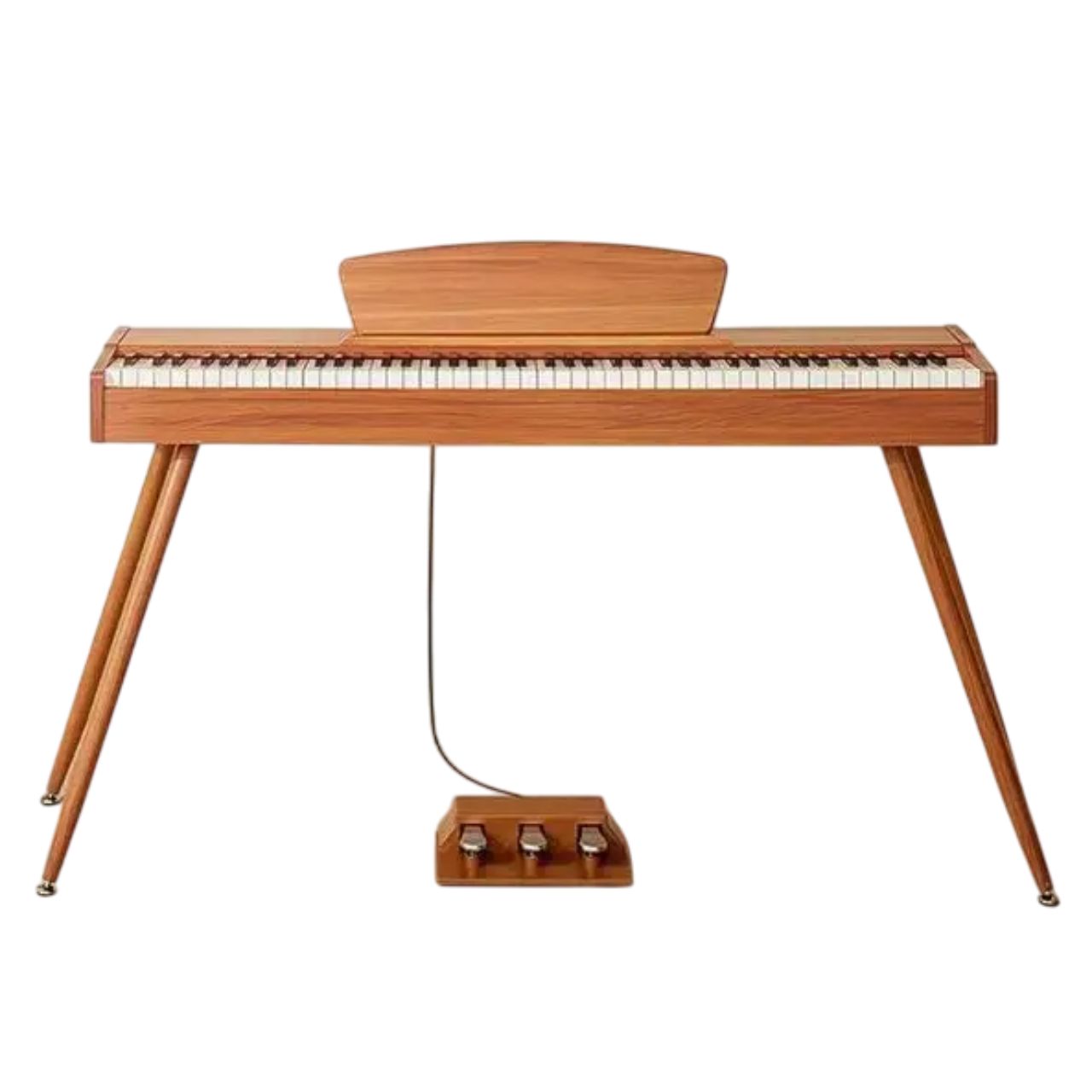 Piano con Atril para Partituras, Teclado de 3 Pedales, 88 Teclas con Banco Bluelander