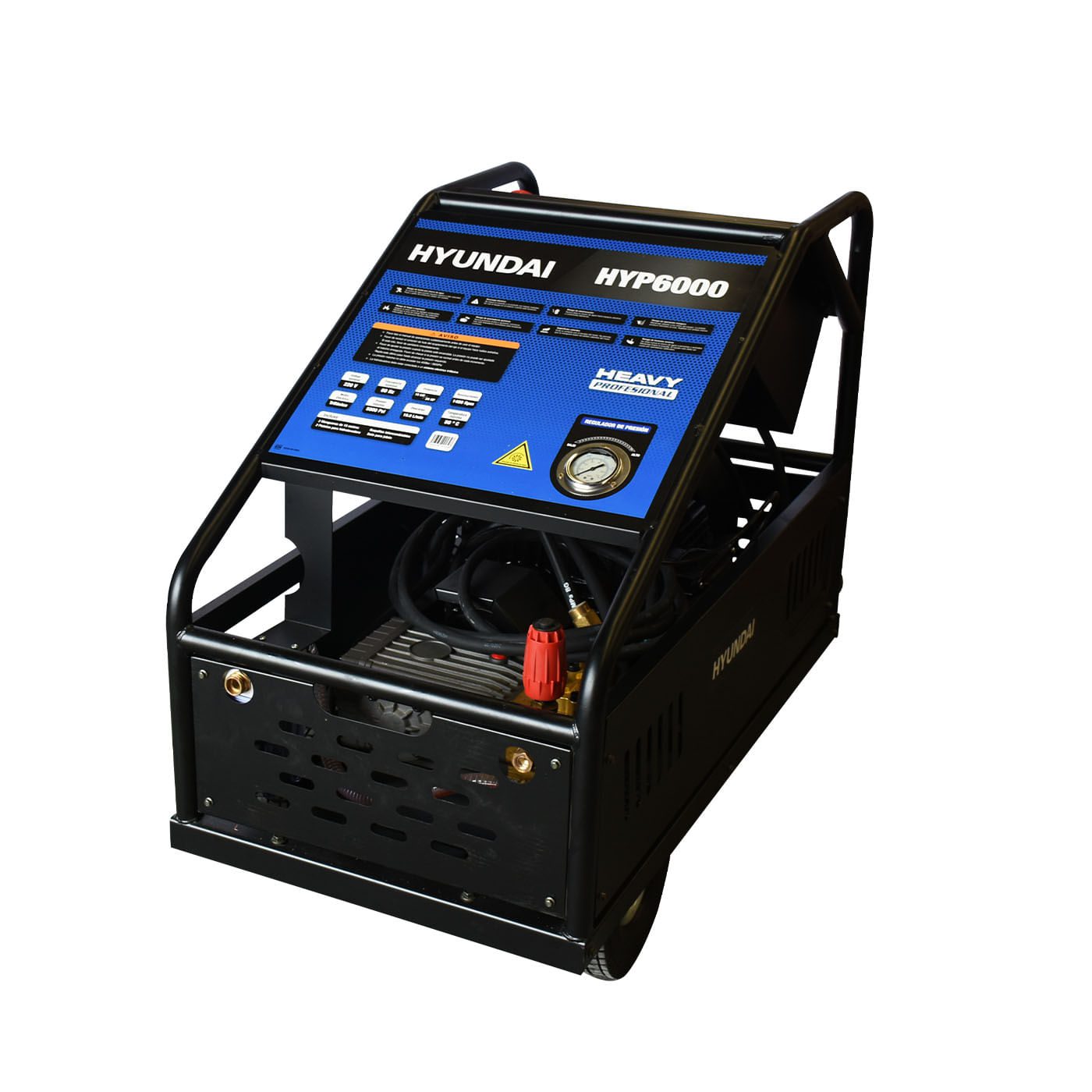 Hidrolavadora Eléctrica Industrial Hyundai C/Motor Trifásico 20 Hp 5800 Psi 220v/60hz - HYP6000