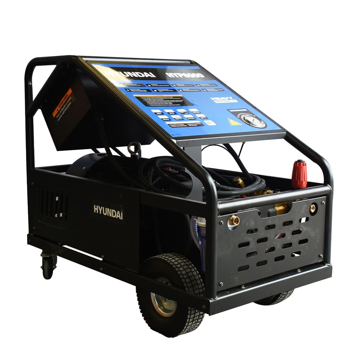 Hidrolavadora Eléctrica Industrial Hyundai C/Motor Trifásico 20 Hp 5800 Psi 220v/60hz - HYP6000