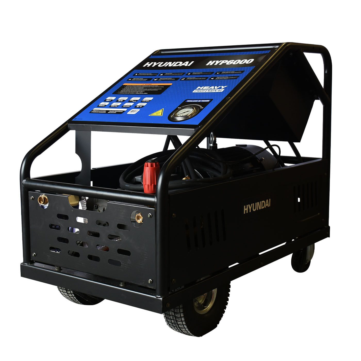 Hidrolavadora Eléctrica Industrial Hyundai C/Motor Trifásico 20 Hp 5800 Psi 220v/60hz - HYP6000