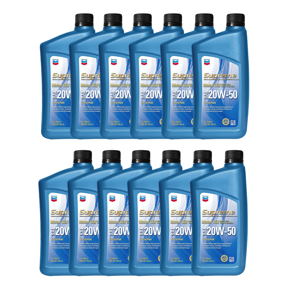 Aceite Para Motor A Gasolina Chevron Supreme 20w-50 12pz