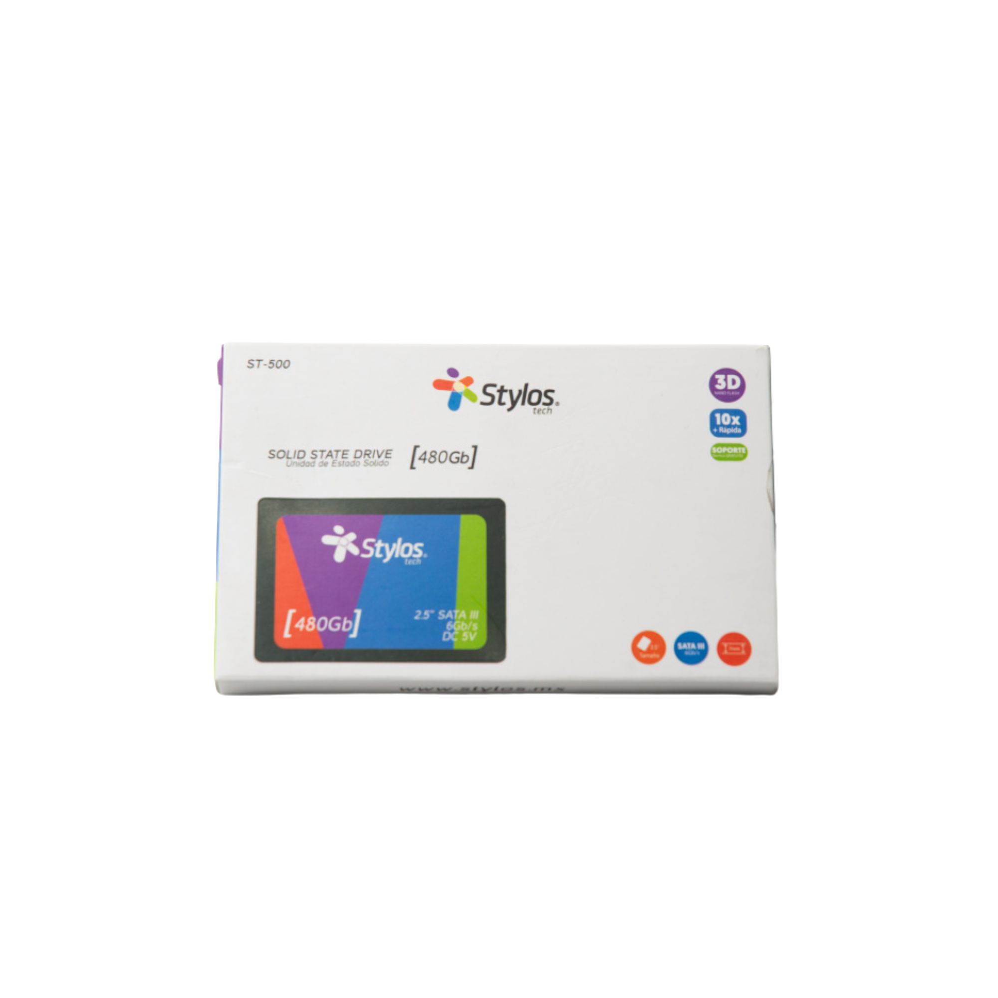 Unidad de Estado Sólido de 480 GB, Stylos STMSSD3B 2.5'', 560/510 MB/s