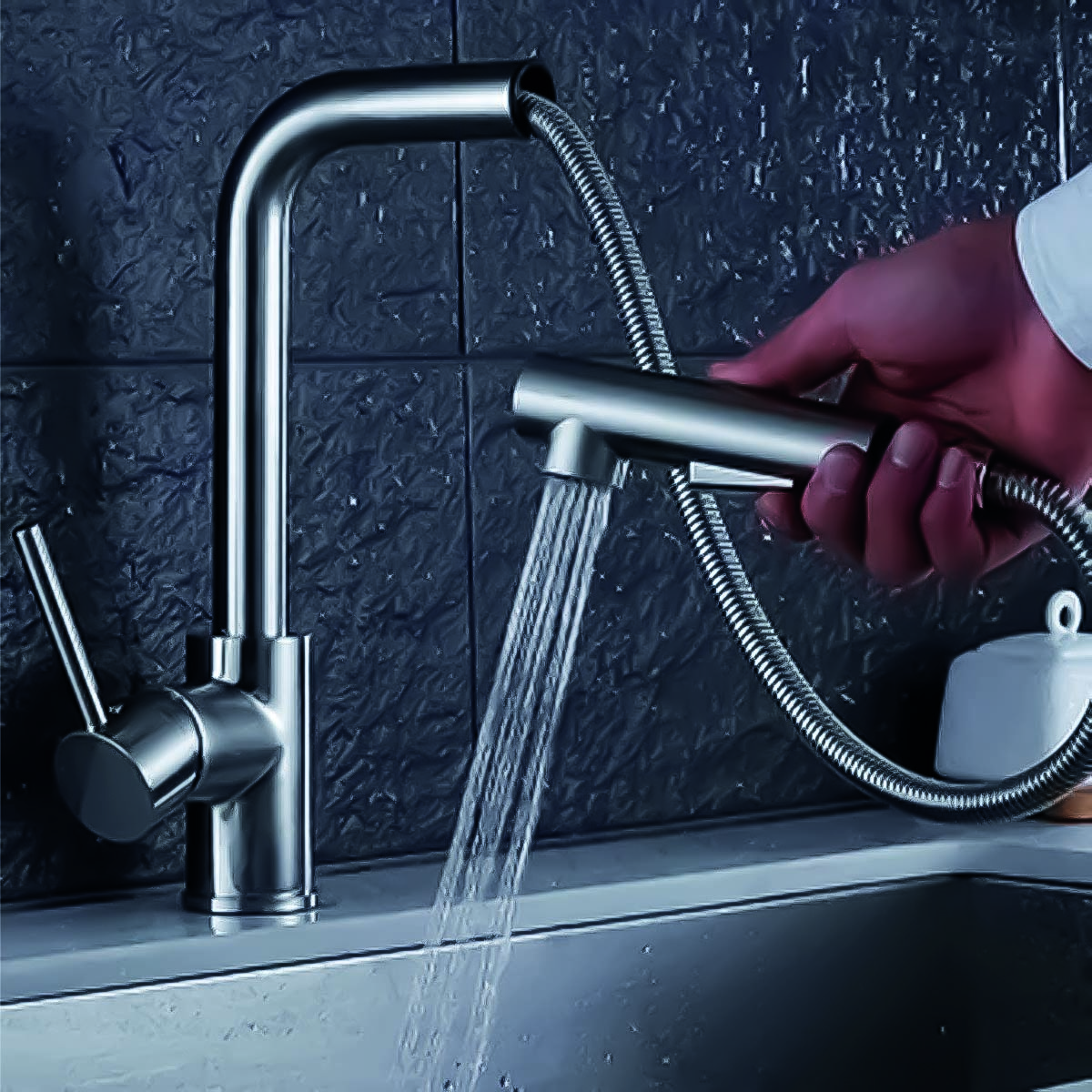 Grifo mezclador para cocina purificador de agua extraible AT9208