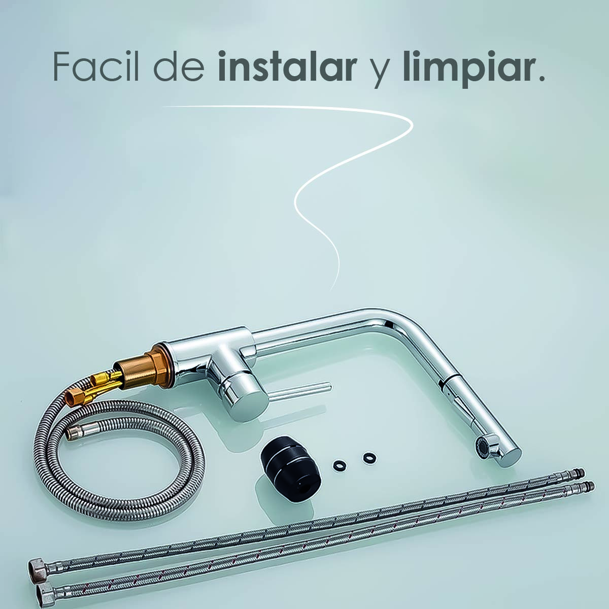 Grifo mezclador para cocina purificador de agua extraible AT9208