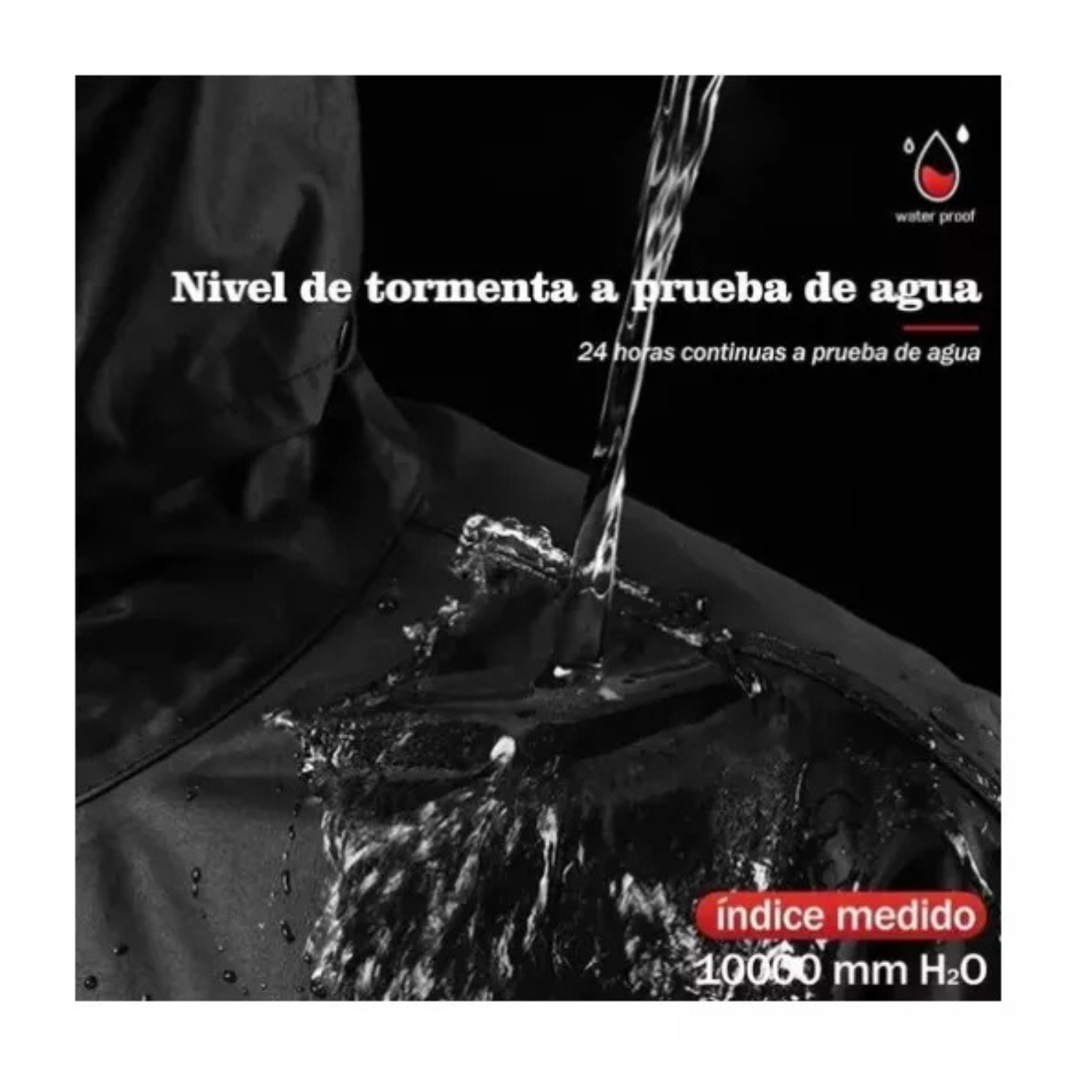 Impermeable Motociclista Moto Reflejante Con Capucha
