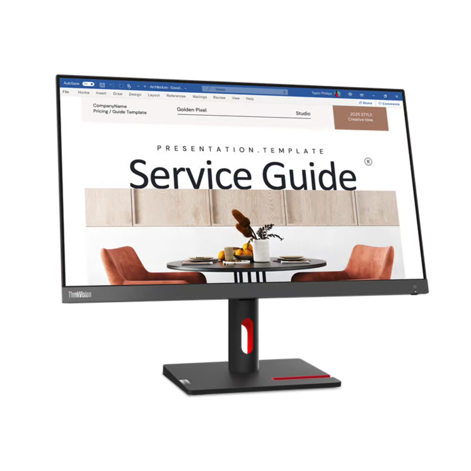 Monitor Lenovo ThinkVision S24i-30 23.8" FHD IPS – Resolución 1920x1080, 100 Hz, HDMI & VGA, Montaje VESA