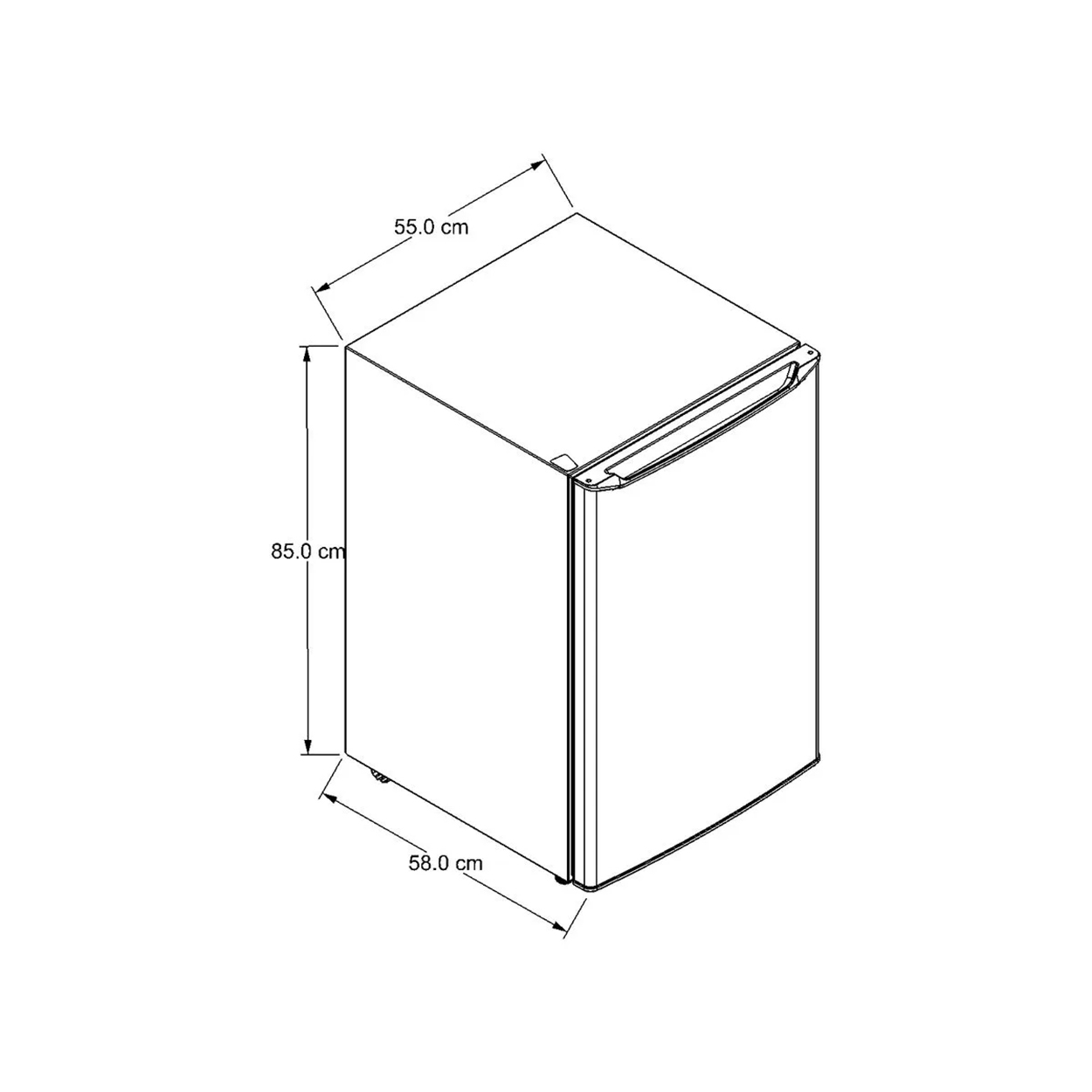 Refrigerador Frigobar Whirlpool WUC2205Q Capacidad 4.5 p³ Blanco
