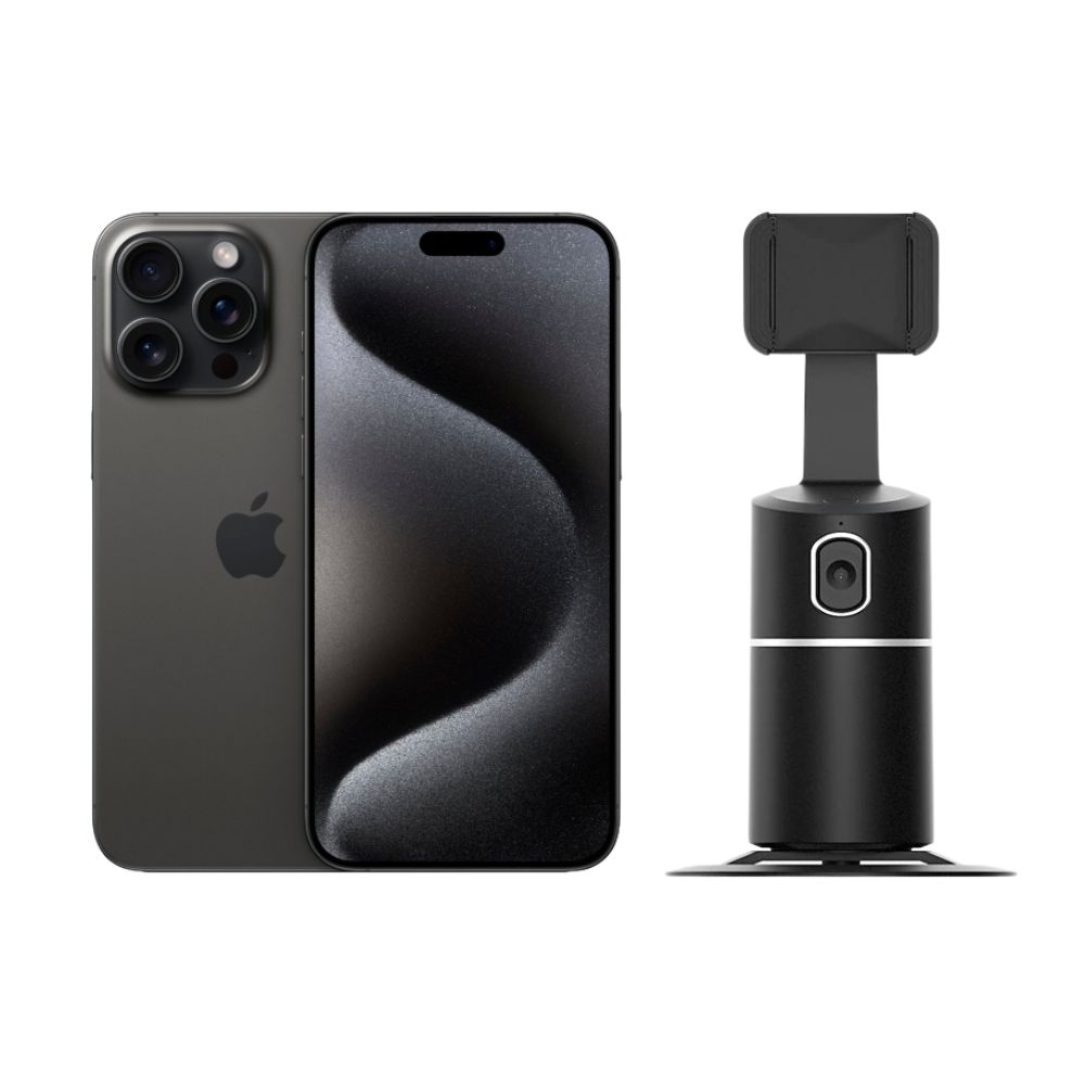 iPhone 15 Pro 128GB Negro E-SIM Reacondicionado + Estabilizador
