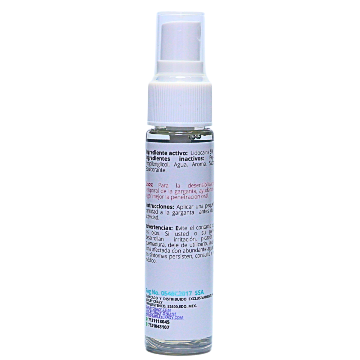 Garley Crazy Garganta  Profunda Lubricante para sexo oral profundo 30ml Desensibilizador oral CHOCOLATE